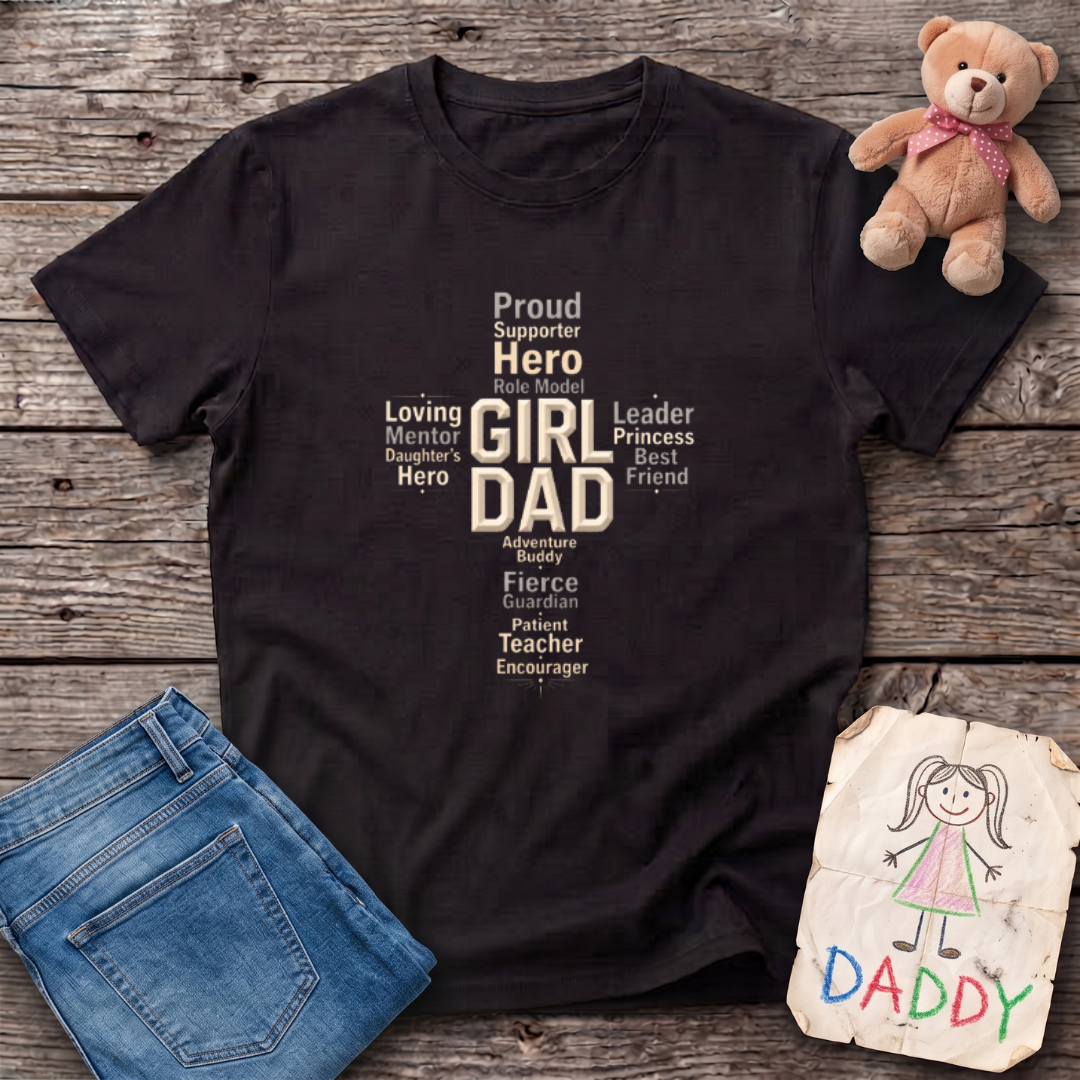Word Cloud Cross Tee