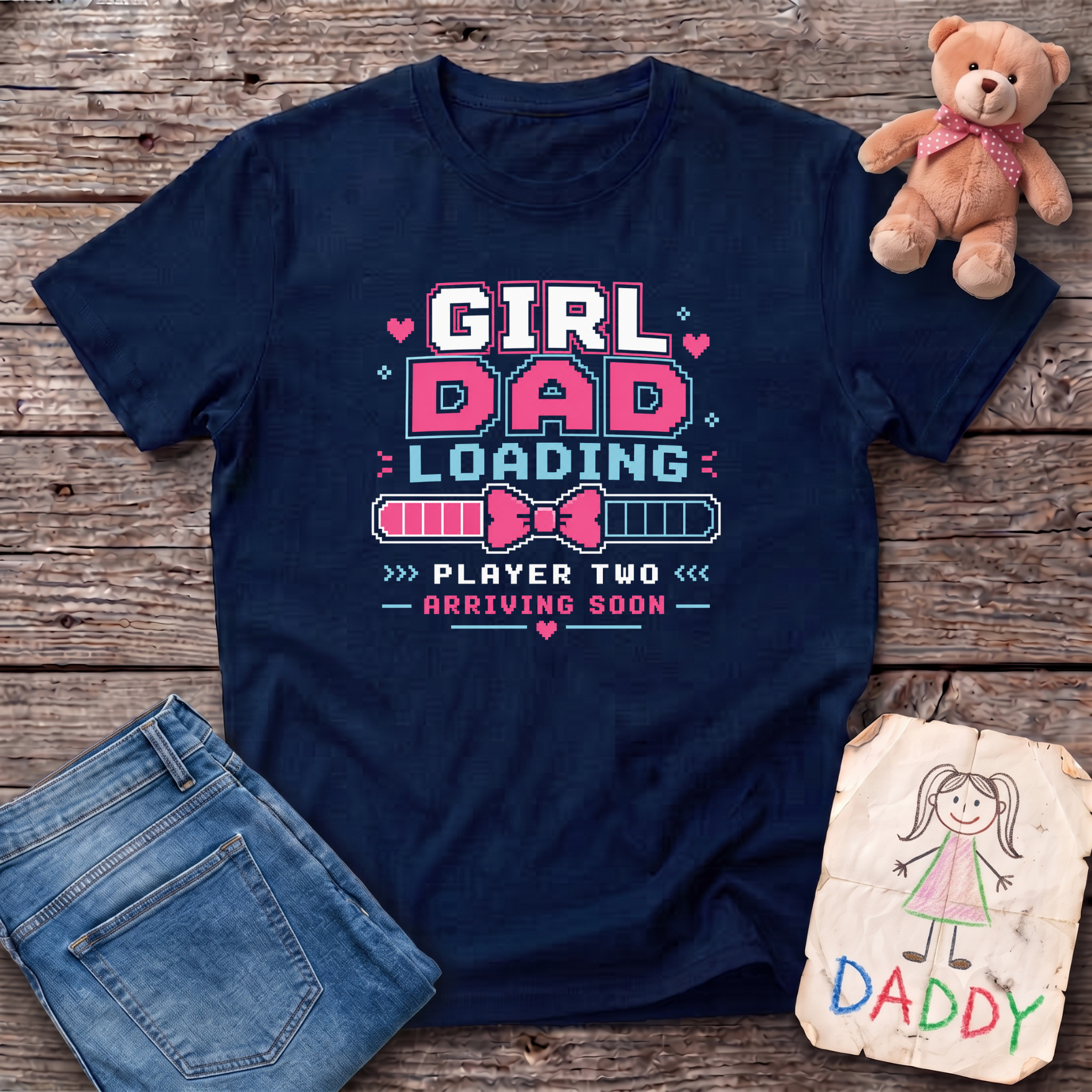 Girl Dad Loading Tee