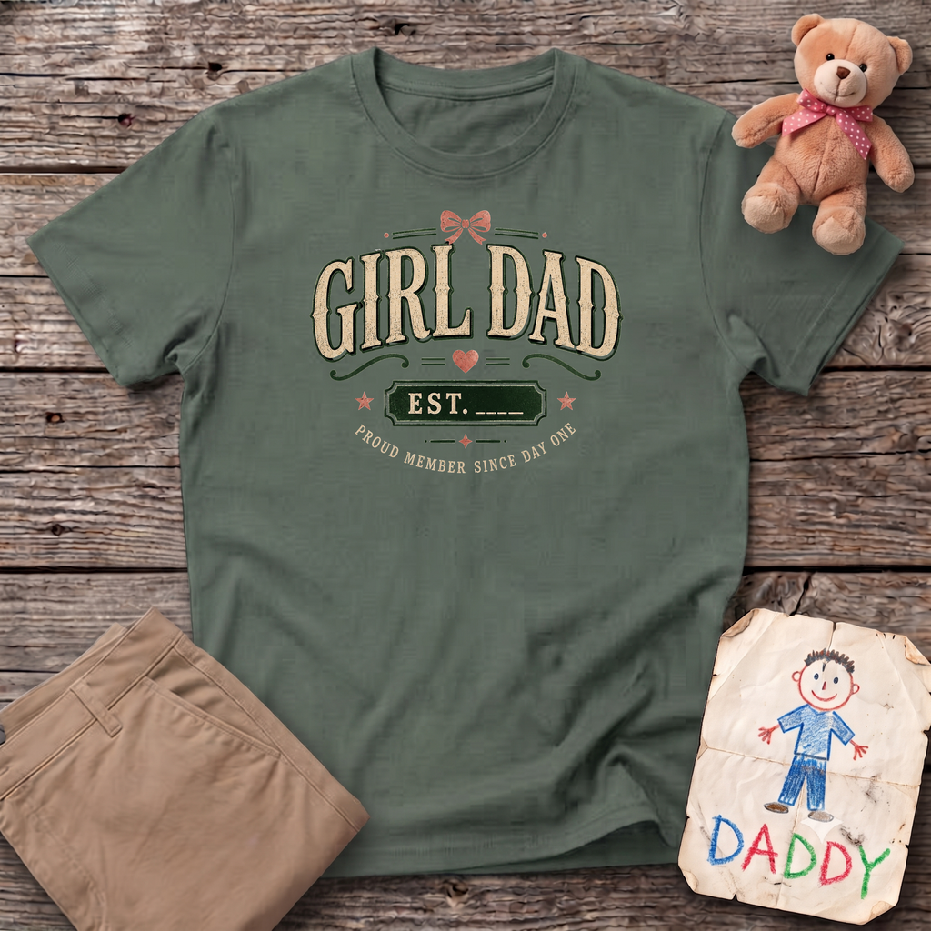 Girl Dad Since Tee: Personalize