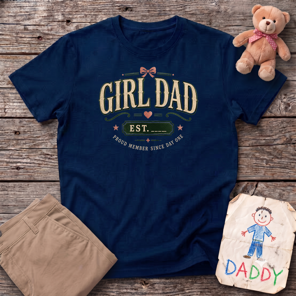 Girl Dad Since Tee: Personalize