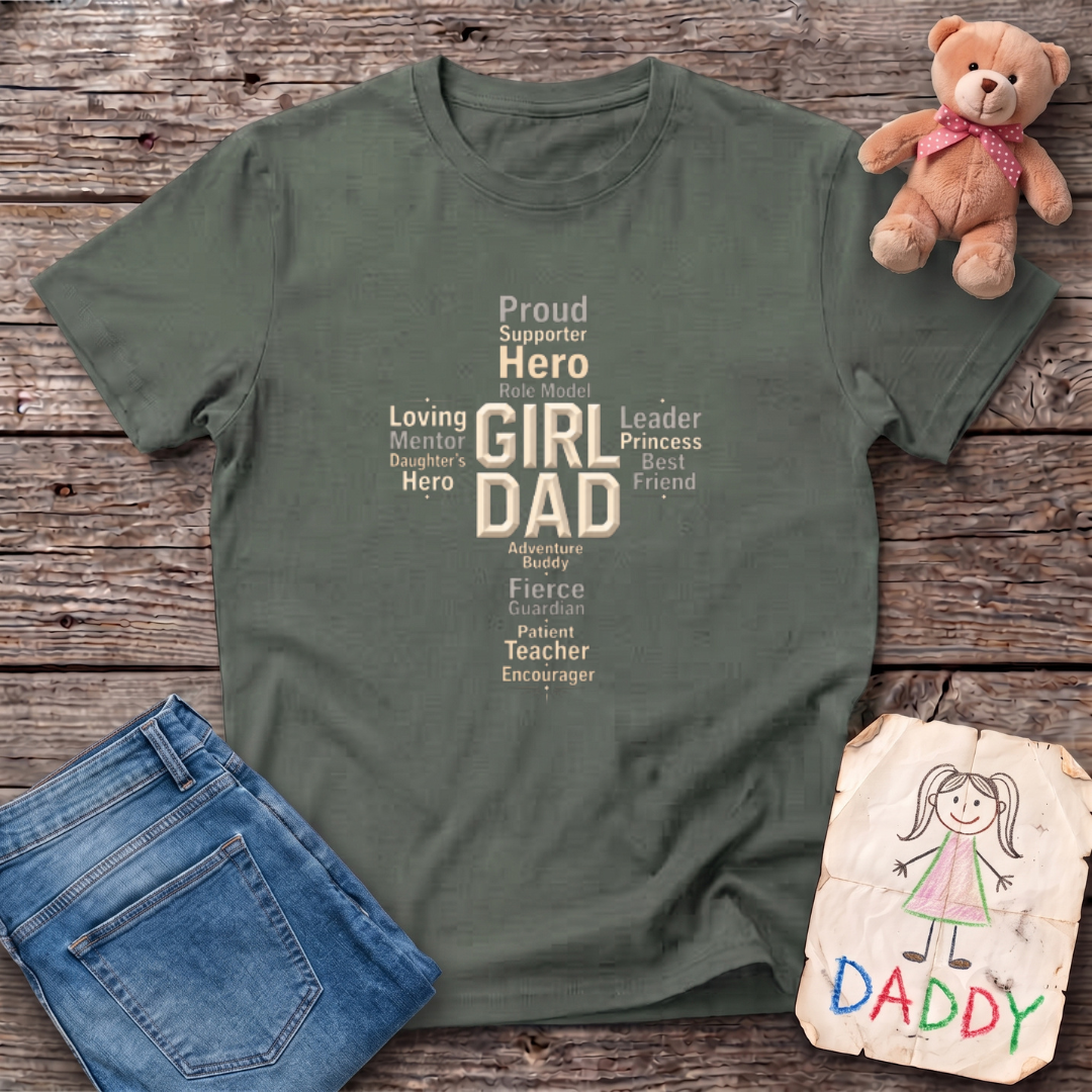 Word Cloud Cross Tee